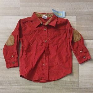 Gymboree Vintage 2007 Holiday Express Cordury Shirt Size 2T
